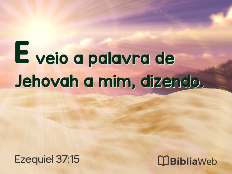 Ezequiel 37:15 em imagem para compartilhar