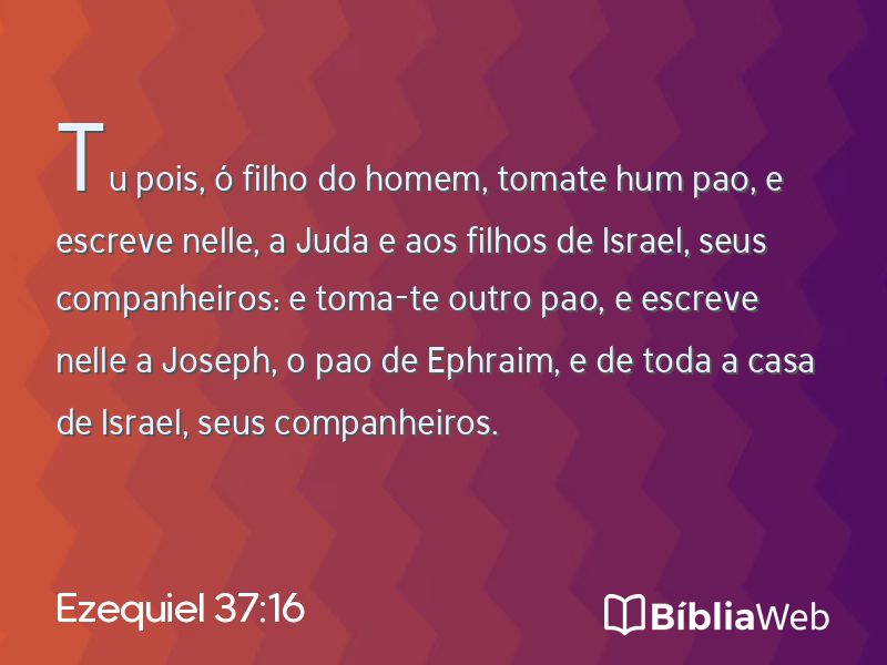 Ezequiel 37:16 em imagem para compartilhar