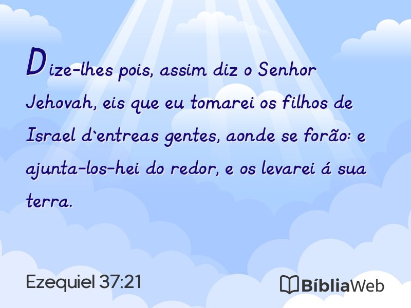 Ezequiel 37:21 em imagem para compartilhar