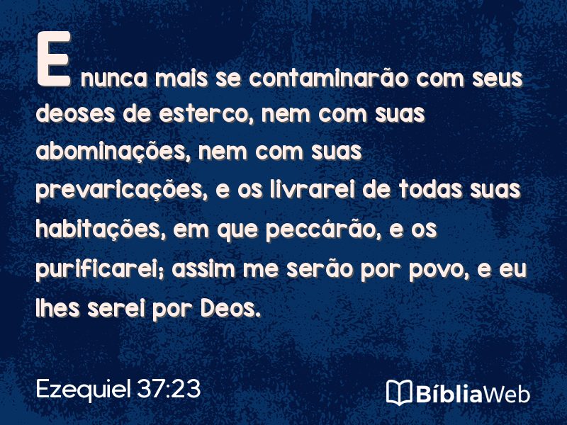Ezequiel 37:23 em imagem para compartilhar
