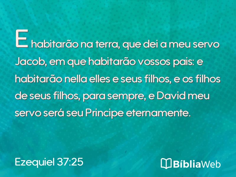 Ezequiel 37:25 em imagem para compartilhar