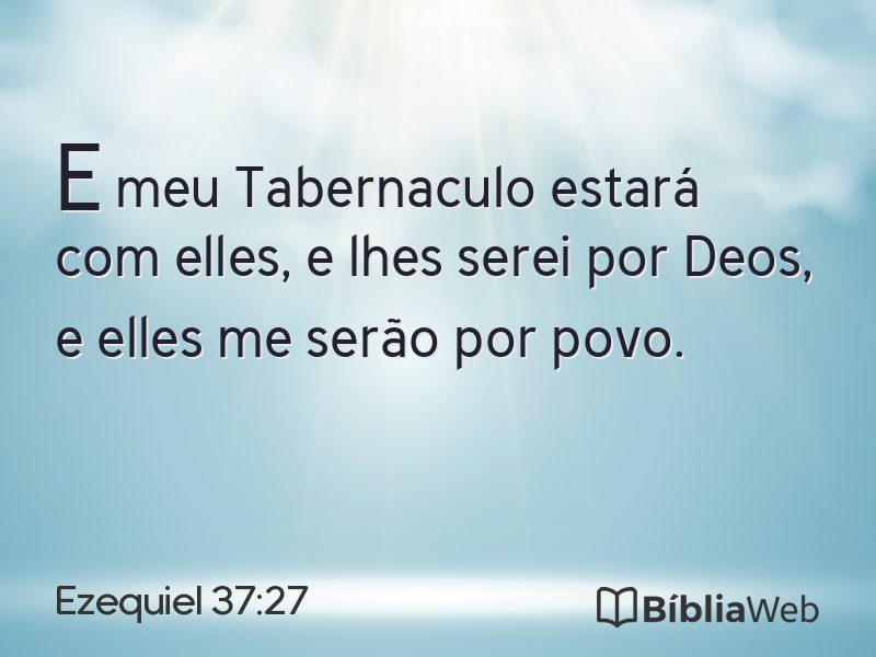 Ezequiel 37:27 em imagem para compartilhar