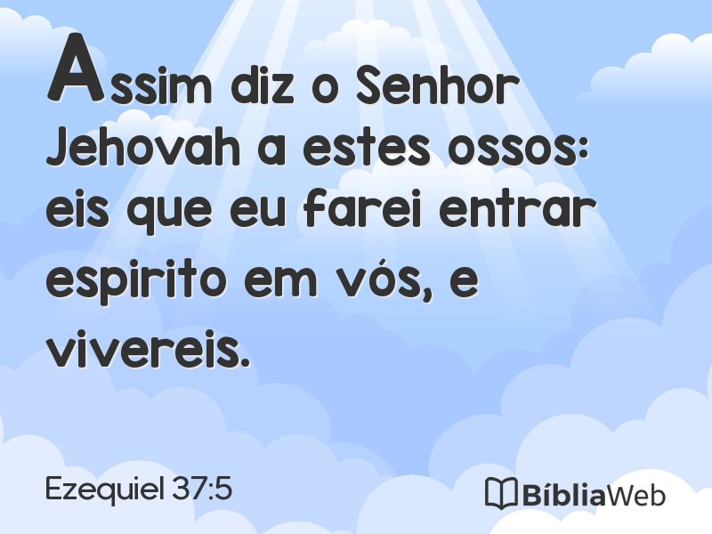 Ezequiel 37:5 em imagem para compartilhar