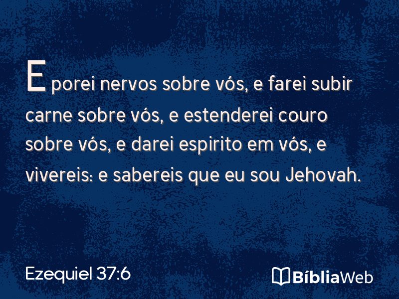 Ezequiel 37:6 em imagem para compartilhar