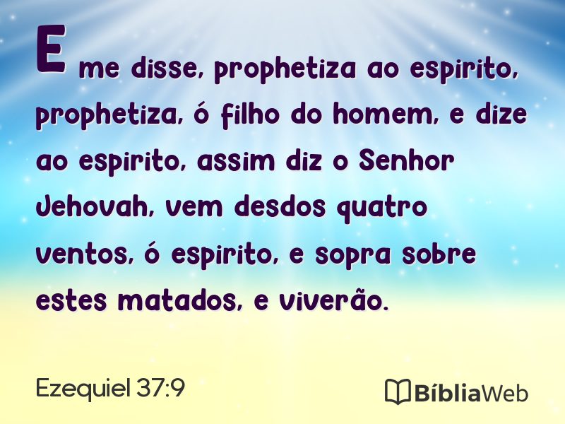 Ezequiel 37:9 em imagem para compartilhar