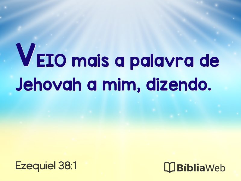 Ezequiel 38:1 em imagem para compartilhar