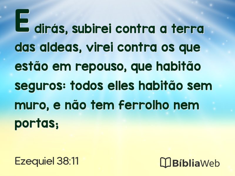 Ezequiel 38:11 em imagem para compartilhar
