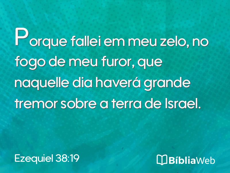Ezequiel 38:19 em imagem para compartilhar