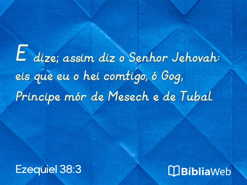 Ezequiel 38:3 em imagem para compartilhar
