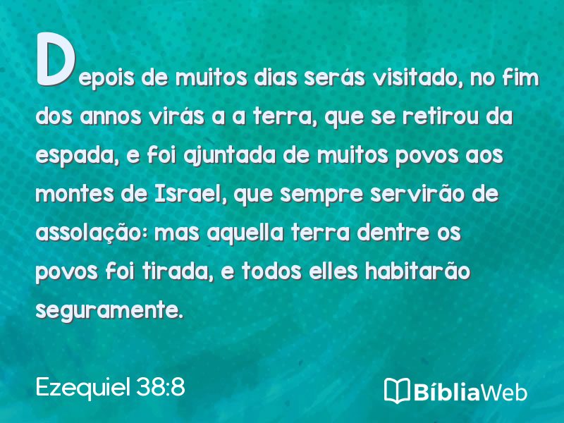 Ezequiel 38:8 em imagem para compartilhar