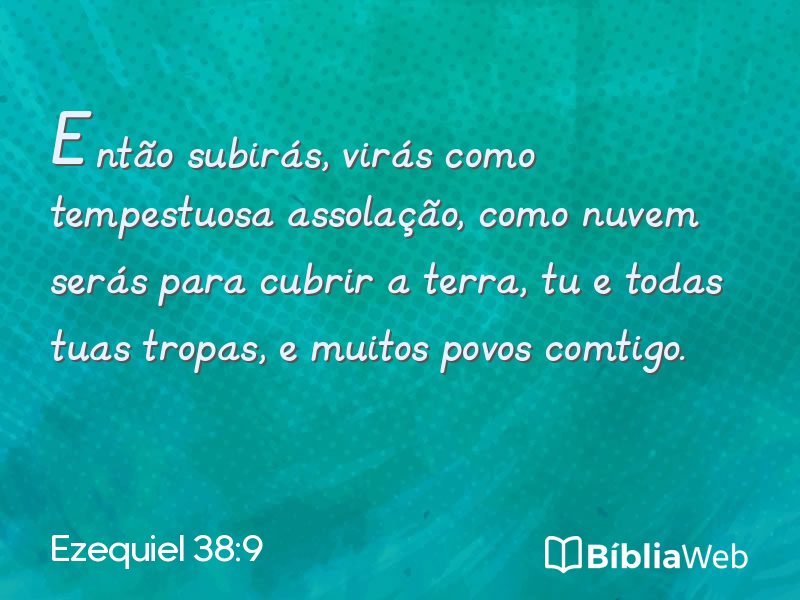 Ezequiel 38:9 em imagem para compartilhar