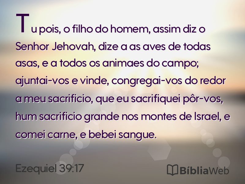 Ezequiel 39:17 em imagem para compartilhar