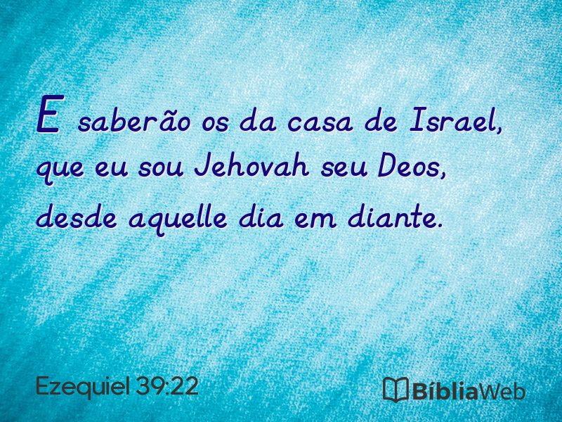 Ezequiel 39:22 em imagem para compartilhar