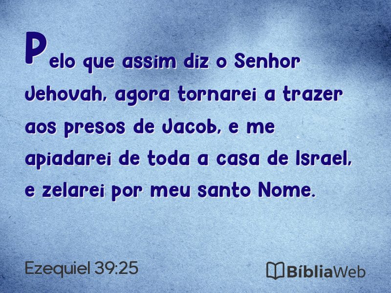 Ezequiel 39:25 em imagem para compartilhar