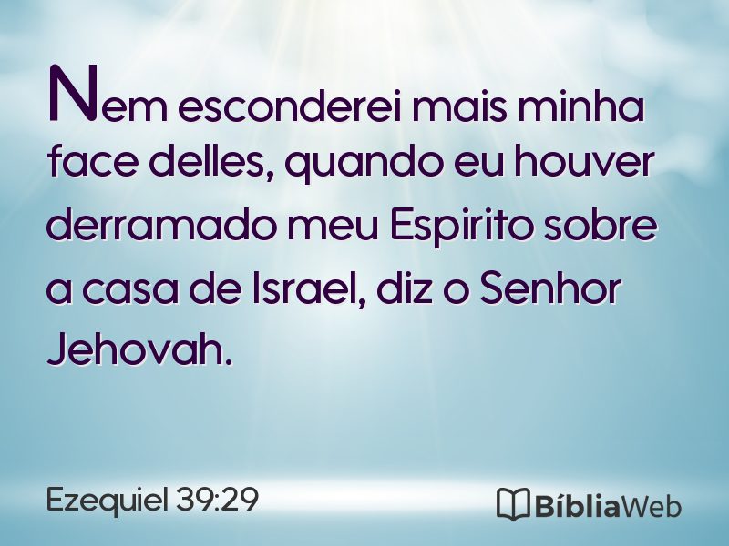 Ezequiel 39:29 em imagem para compartilhar