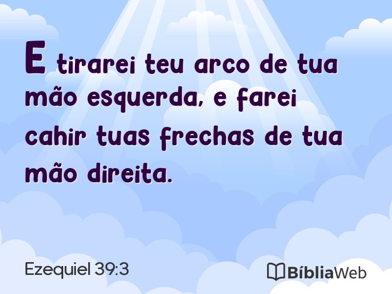 Ezequiel 39:3 em imagem para compartilhar