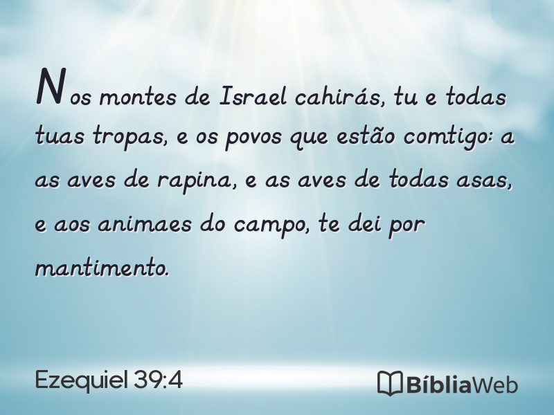 Ezequiel 39:4 em imagem para compartilhar
