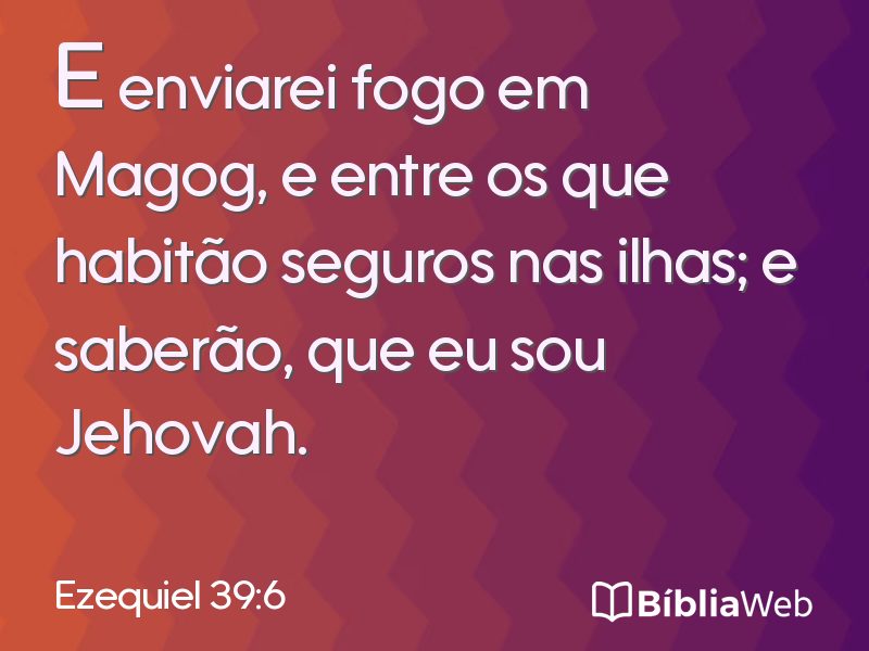 Ezequiel 39:6 em imagem para compartilhar