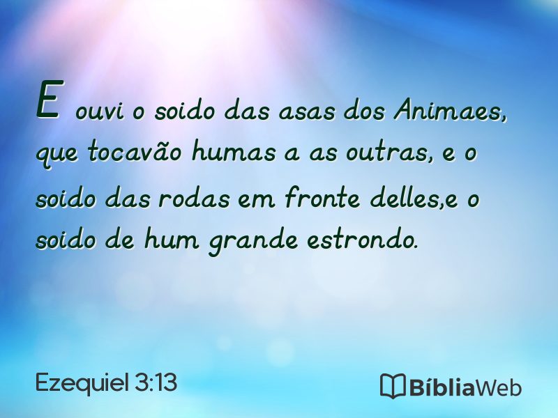 Ezequiel 3:13 em imagem para compartilhar