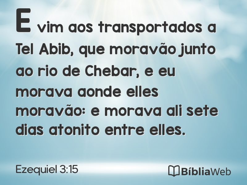 Ezequiel 3:15 em imagem para compartilhar