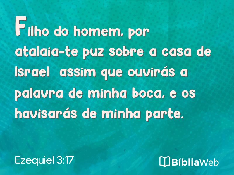 Ezequiel 3:17 em imagem para compartilhar