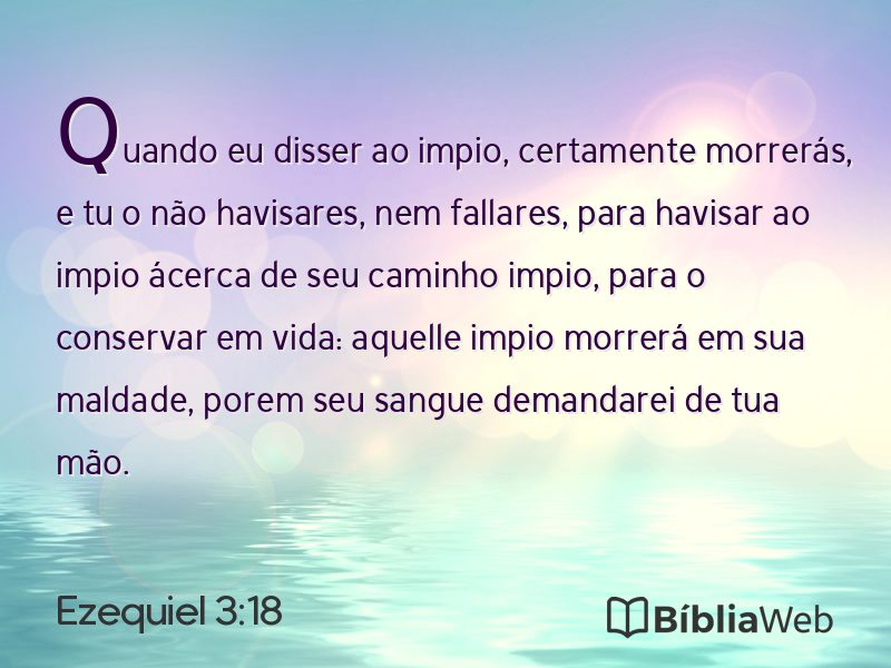 Ezequiel 3:18 em imagem para compartilhar