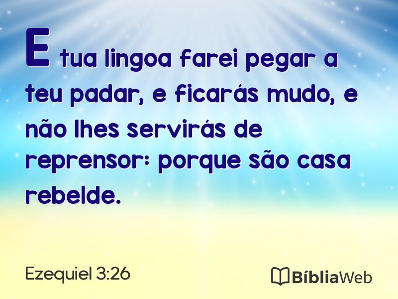 Ezequiel 3:26 em imagem para compartilhar