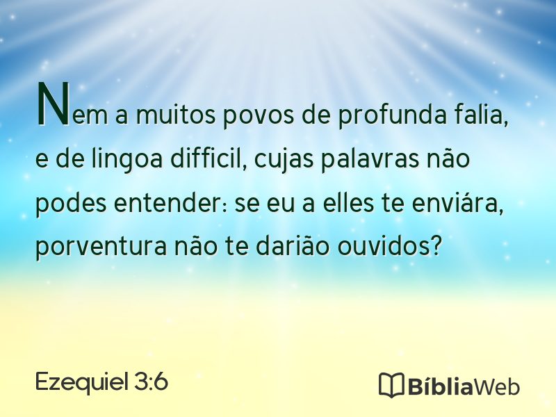 Ezequiel 3:6 em imagem para compartilhar