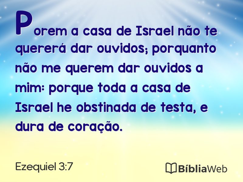Ezequiel 3:7 em imagem para compartilhar