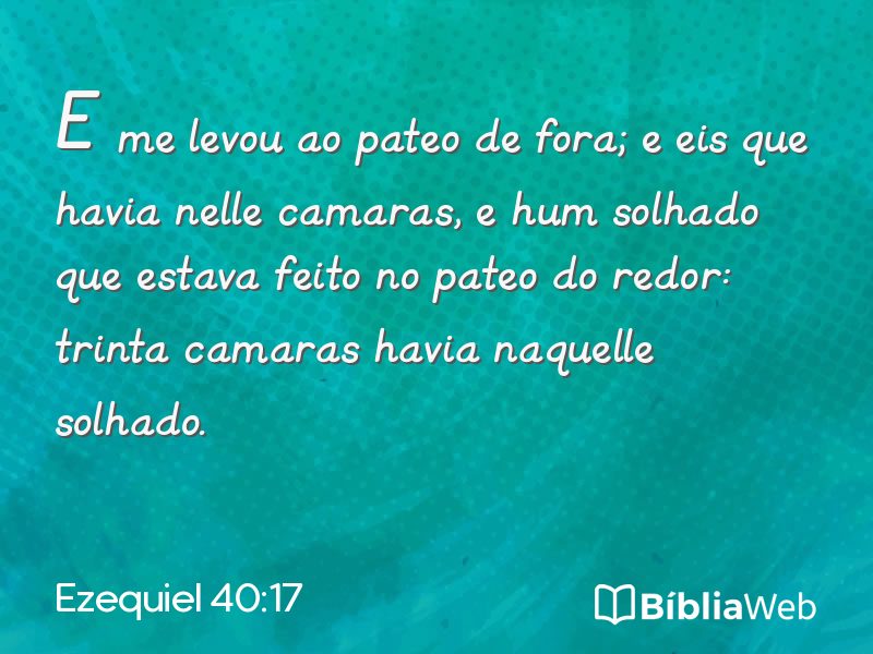 Ezequiel 40:17 em imagem para compartilhar
