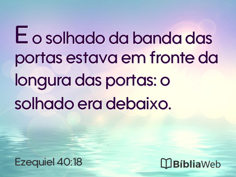 Ezequiel 40:18 em imagem para compartilhar