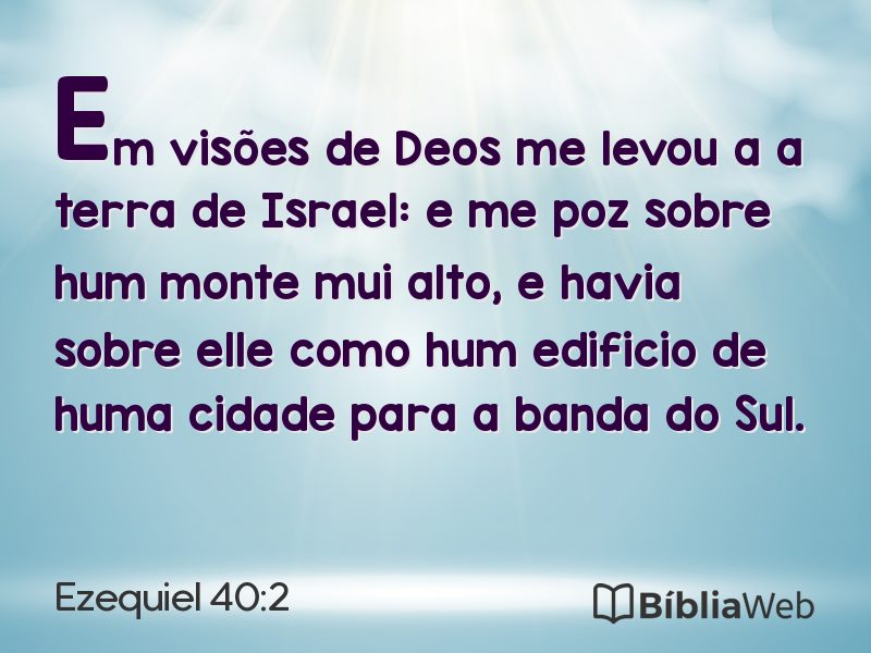 Ezequiel 40:2 em imagem para compartilhar