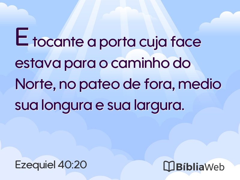 Ezequiel 40:20 em imagem para compartilhar