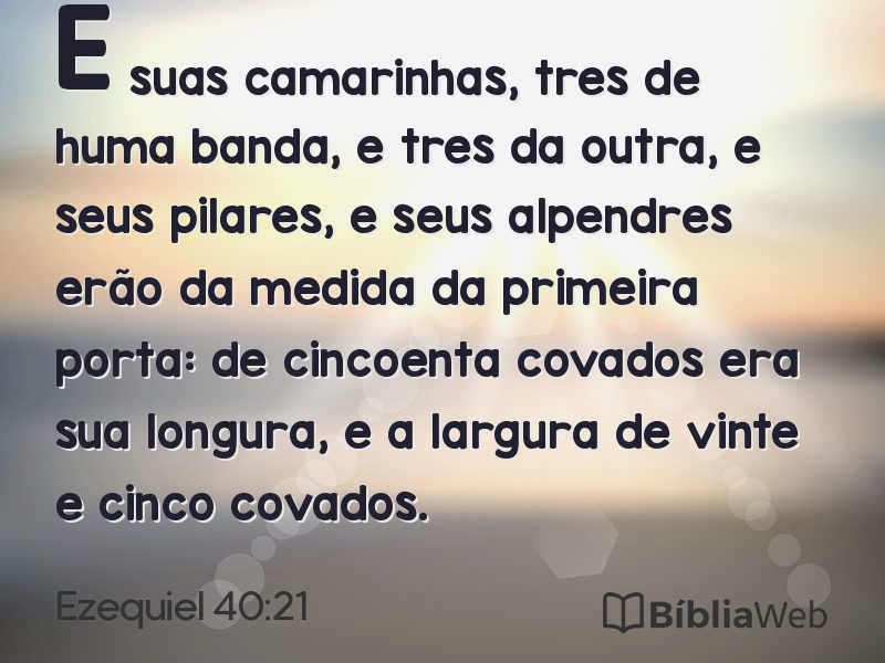 Ezequiel 40:21 em imagem para compartilhar