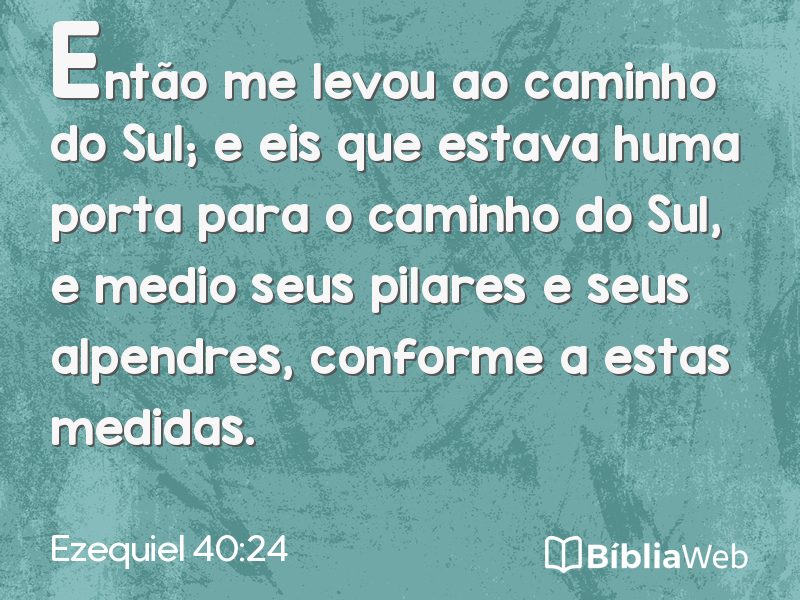 Ezequiel 40:24 em imagem para compartilhar