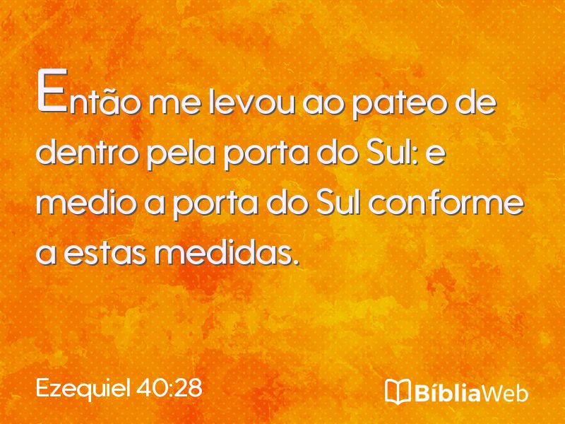 Ezequiel 40:28 em imagem para compartilhar