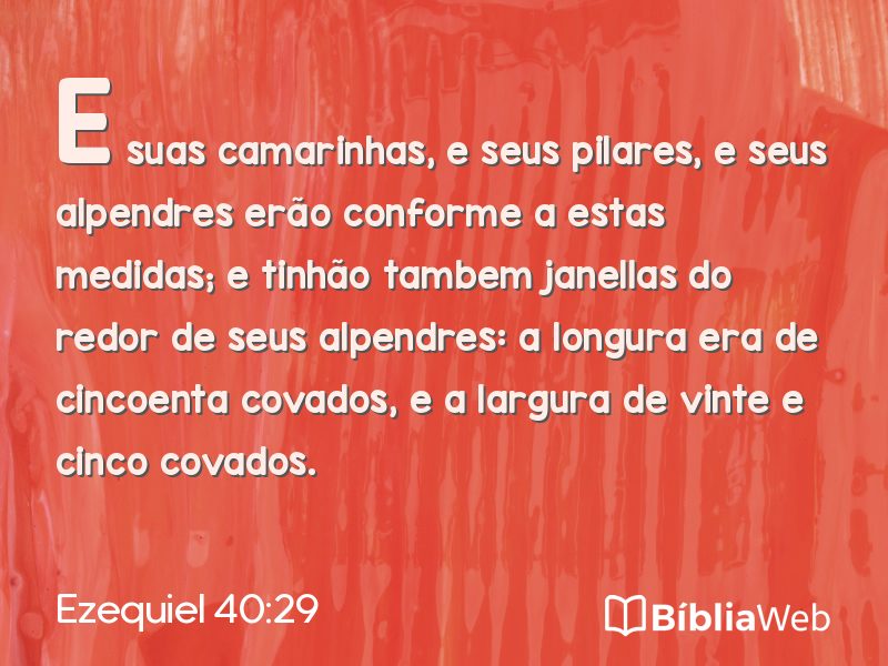 Ezequiel 40:29 em imagem para compartilhar