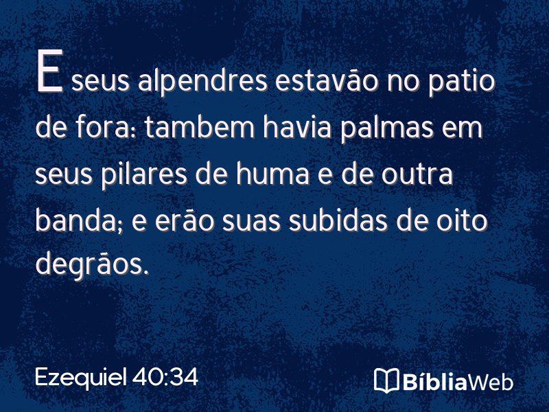 Ezequiel 40:34 em imagem para compartilhar