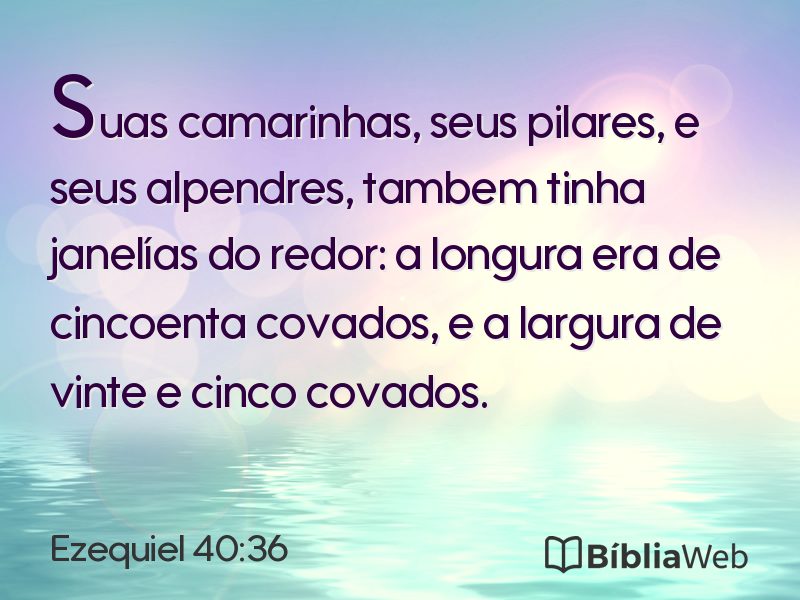 Ezequiel 40:36 em imagem para compartilhar