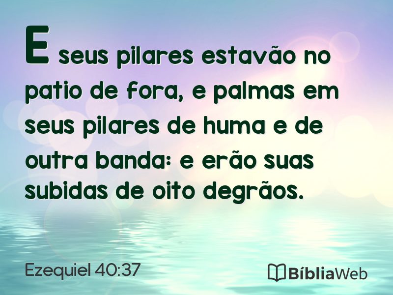 Ezequiel 40:37 em imagem para compartilhar