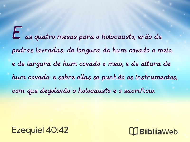 Ezequiel 40:42 em imagem para compartilhar