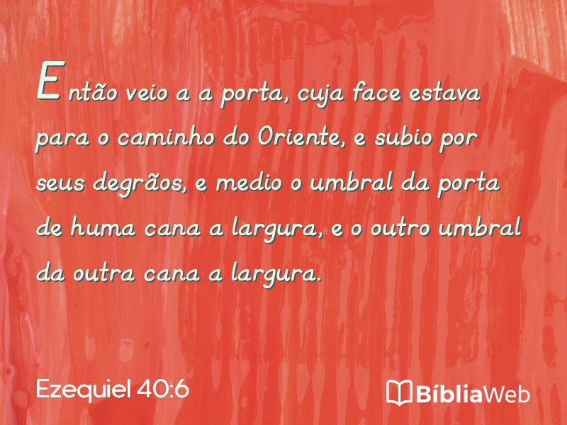 Ezequiel 40:6 em imagem para compartilhar