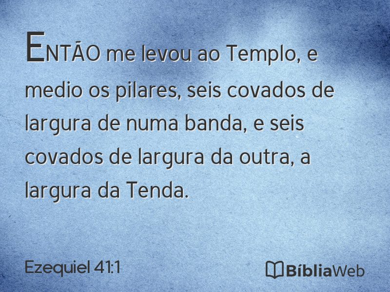 Ezequiel 41:1 em imagem para compartilhar