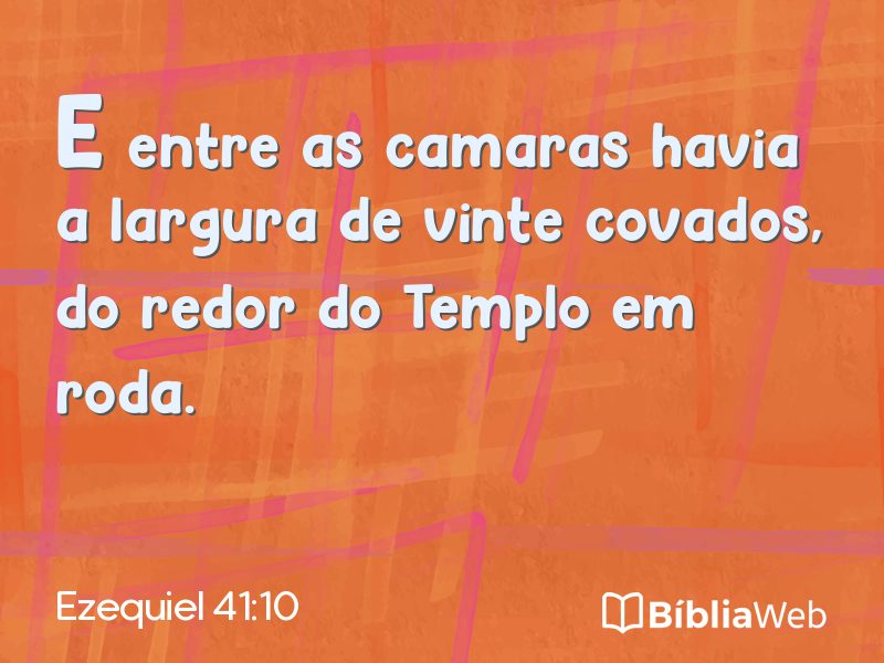 Ezequiel 41:10 em imagem para compartilhar