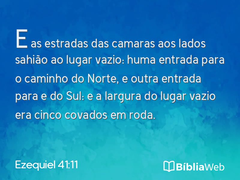 Ezequiel 41:11 em imagem para compartilhar