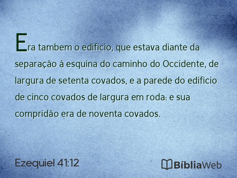 Ezequiel 41:12 em imagem para compartilhar