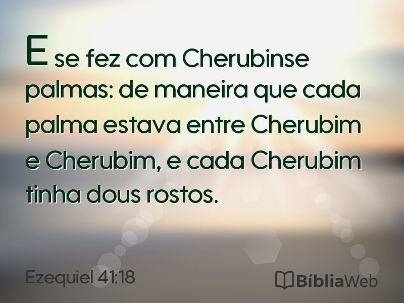 Ezequiel 41:18 em imagem para compartilhar