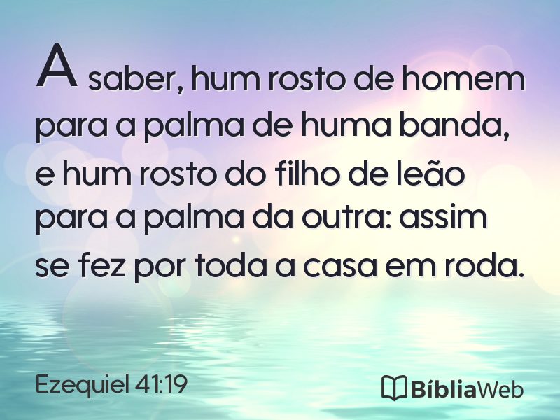 Ezequiel 41:19 em imagem para compartilhar