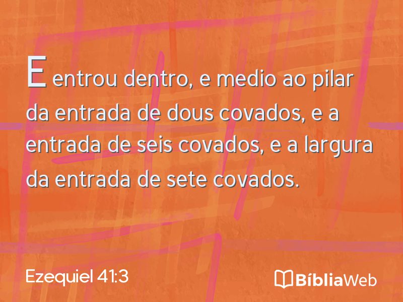 Ezequiel 41:3 em imagem para compartilhar