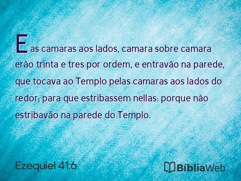 Ezequiel 41:6 em imagem para compartilhar